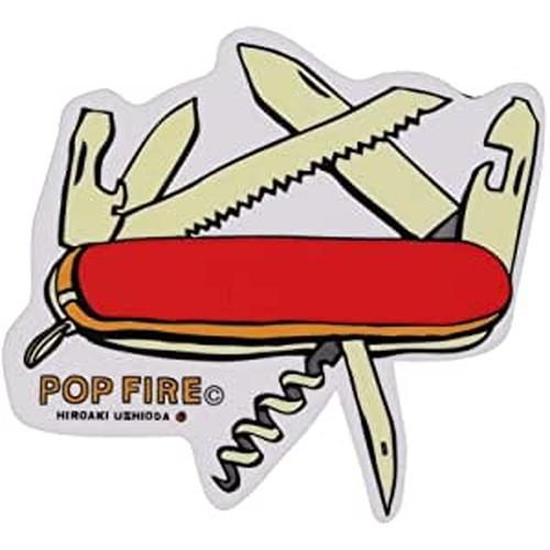 (POP FIRE)ポップファイヤー ステッカー ナイフ｜wins