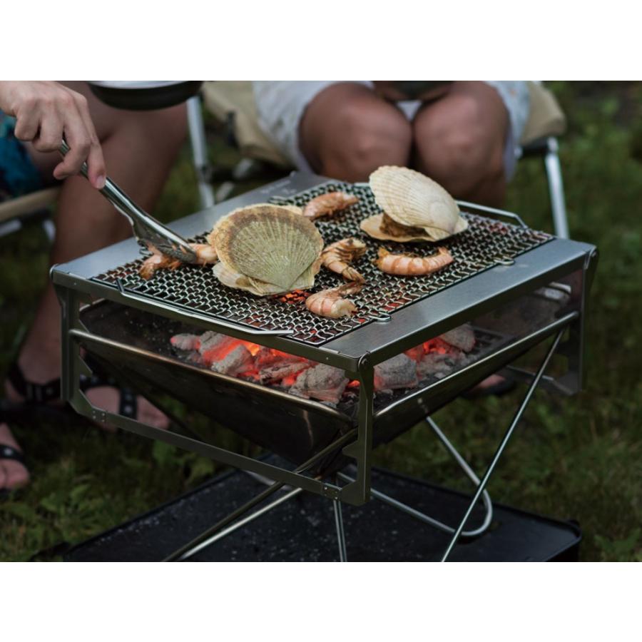 9041.スノーピーク 焼き網Pro グリルブリッジL セット販売 焚き火台Lスターターセット グリルブリッジ 焼き網 焚き火ツール