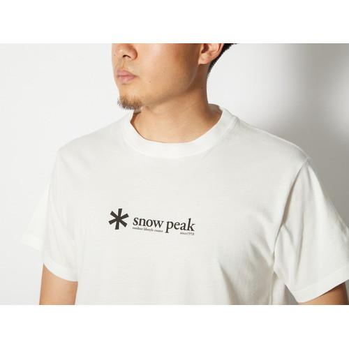 (snow peak)スノーピーク  Soft Cotton Logo Short Sleeve T  (White)｜wins｜03