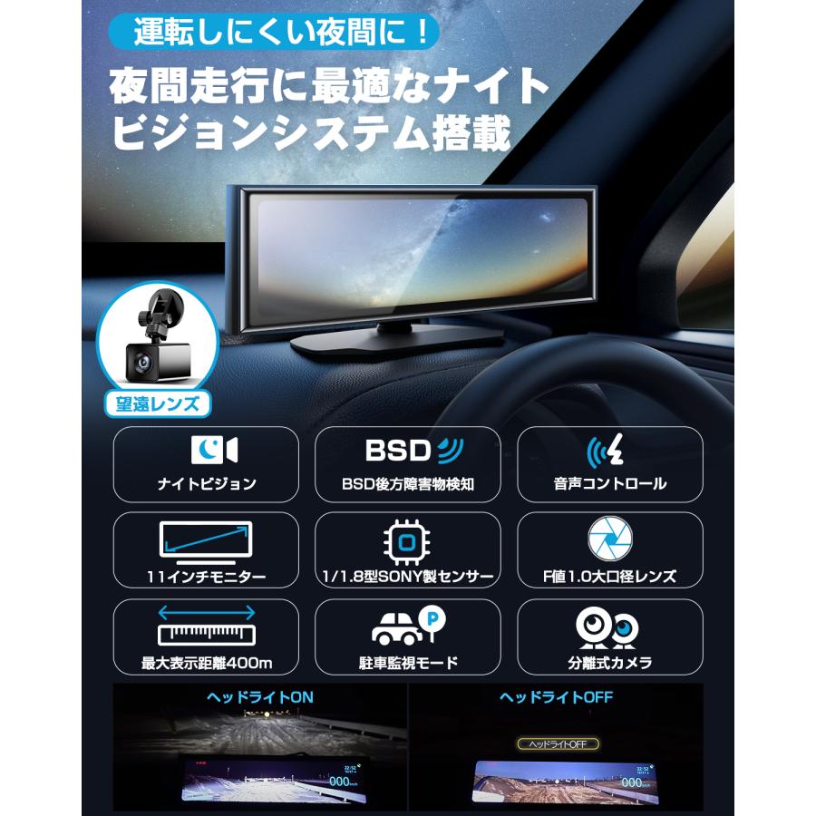 ☆30%OFF 次世代ナイトビジョン ドライブレコーダー ミラー型 ☆30%OFF 次世代ナイトビジョン ドライブレコーダー ミラー型