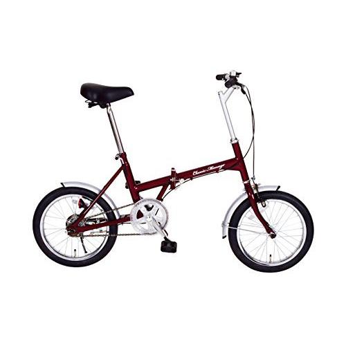 自転車 ミムゴ MIMUGO 16インチ折畳自転車 FDB16 MG-CM16 クラシックレッド