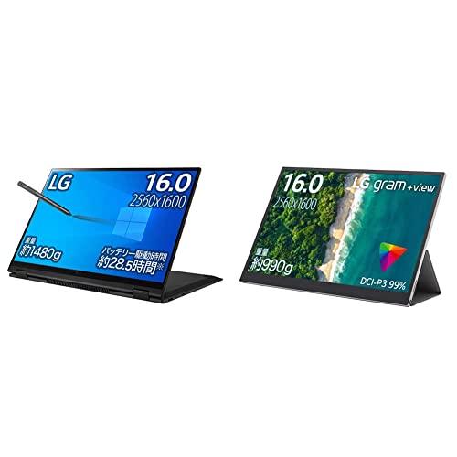専門店では セット LG 2in1 16インチ view gram モバイルモニター