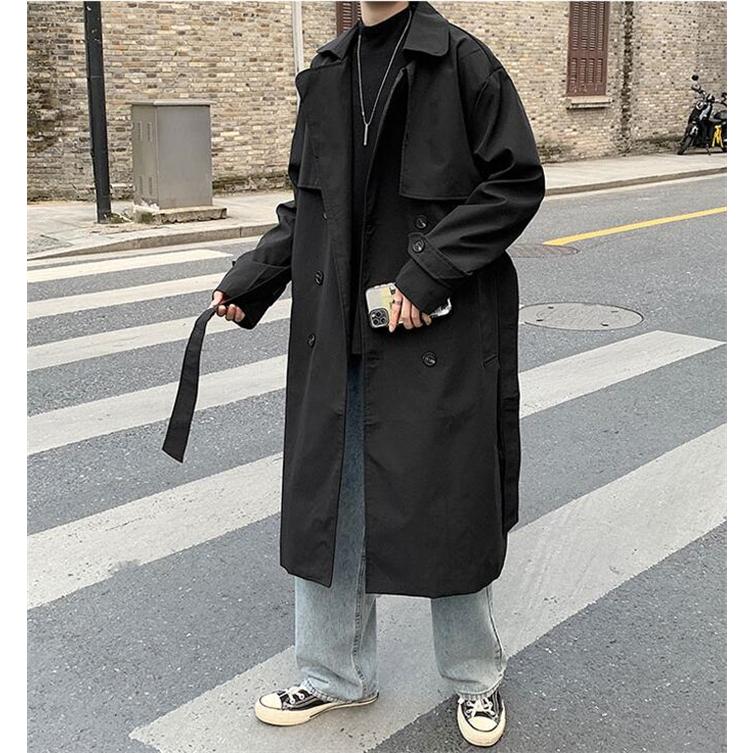 春 トレンチコート メンズ ビッグシルエット ゆったり 無地 スプリングコート 秋 アウター ジャケット モード 秋 膝下 ウェストベルト 02apr21nfy04 Winter Fall 通販 Yahoo ショッピング