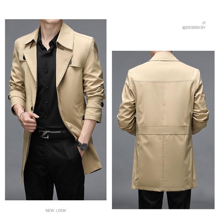 在庫有 送料無料 スプリングコート ジャケット メンズ コート トレンチコート ブランドvivishow カーキ ビジネス メンズ トレンチ コート アウター Www Homerenovationwi Com