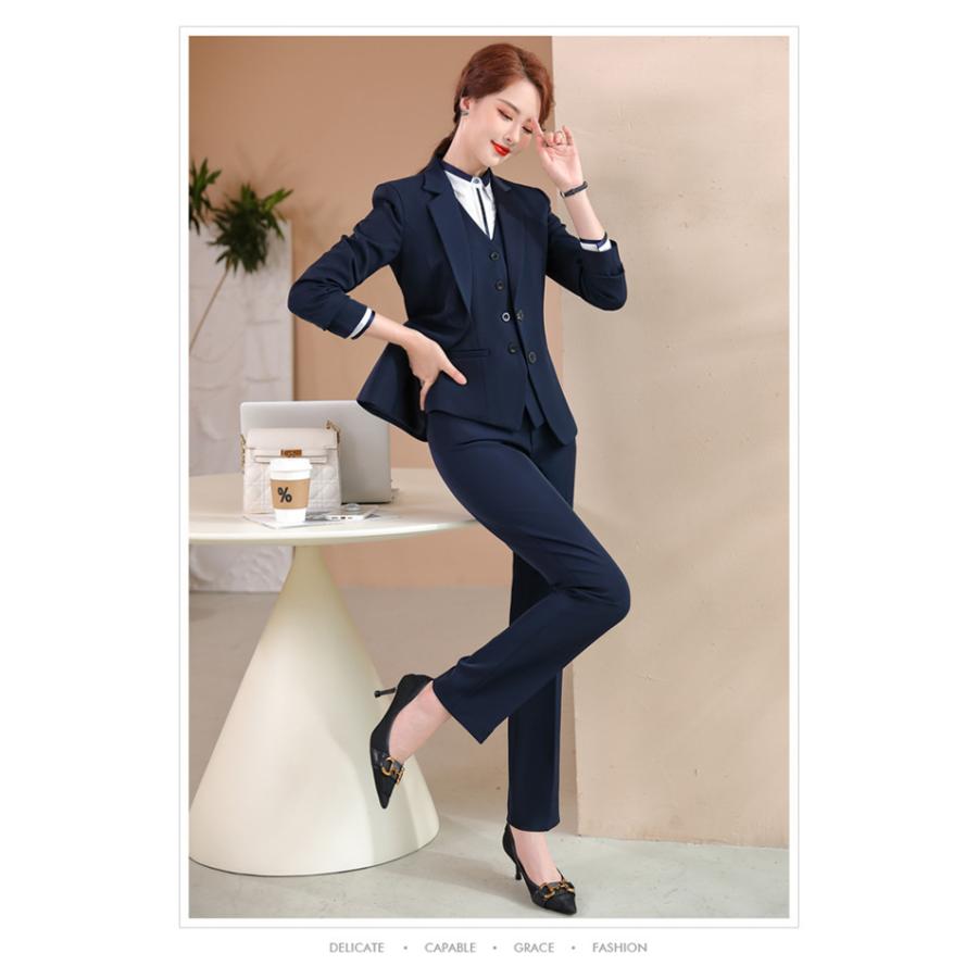 格安人気 洗える リクルートスーツ ビジネススーツ ベスト付き レディーススーツ その他