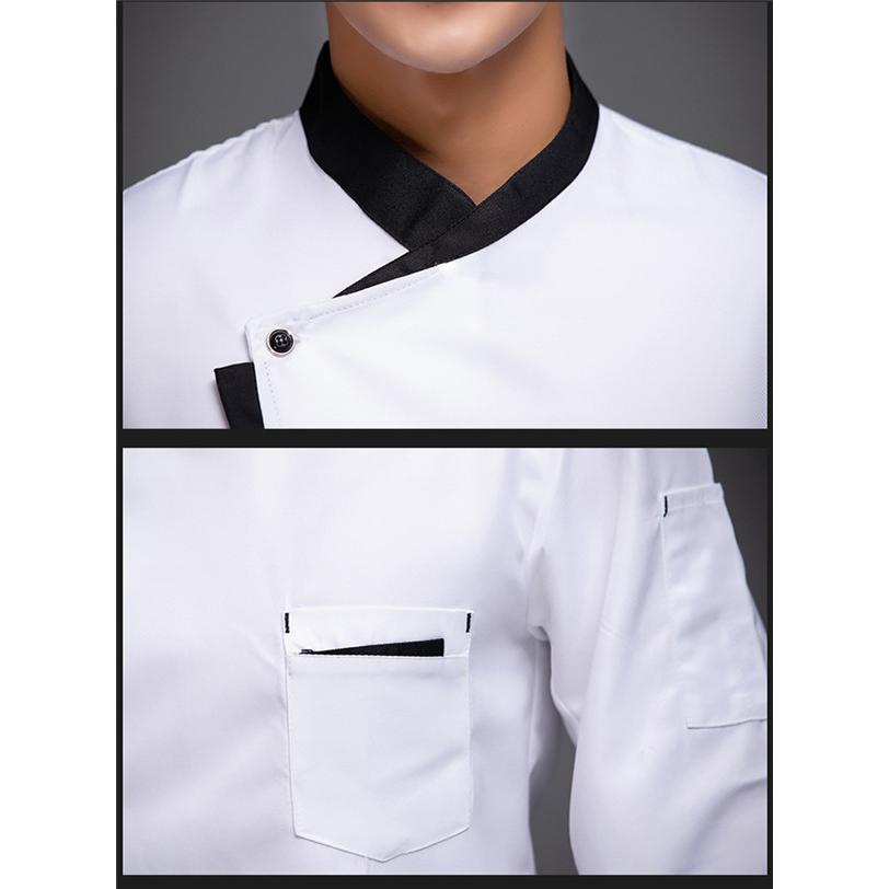 コックコート コックシャツ 長袖 男女兼用 トップス 厨房白衣 コック服 調理服 カフェ ユニフォーム キッチン厨房 飲食店 制服 |  | 12