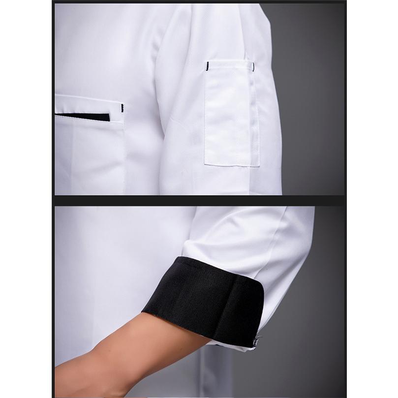 コックコート コックシャツ 長袖 男女兼用 トップス 厨房白衣 コック服 調理服 カフェ ユニフォーム キッチン厨房 飲食店 制服 |  | 13