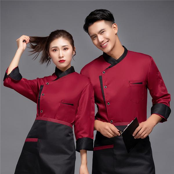 コックコート コックシャツ 長袖 男女兼用 トップス 厨房白衣 コック服 調理服 カフェ ユニフォーム キッチン厨房 飲食店 制服 |  | 07