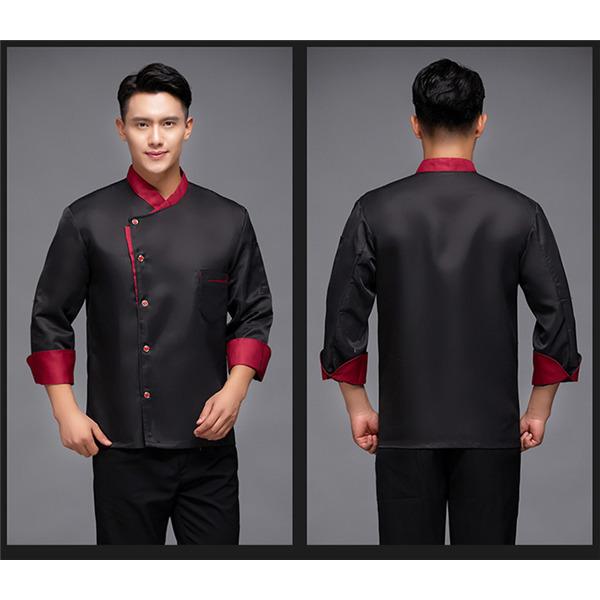 コックコート コックシャツ 長袖 男女兼用 トップス 厨房白衣 コック服 調理服 カフェ ユニフォーム キッチン厨房 飲食店 制服 |  | 10