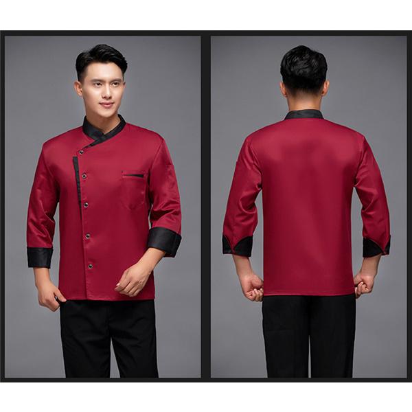 コックコート コックシャツ 長袖 男女兼用 トップス 厨房白衣 コック服 調理服 カフェ ユニフォーム キッチン厨房 飲食店 制服 |  | 11