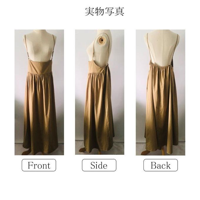 サロペット レディース ワンピース オールインワン キャミワンピース ジャンパースカート 重ね着 無地 オーバーオール ゆったり 着痩せ カジュアル |  | 04