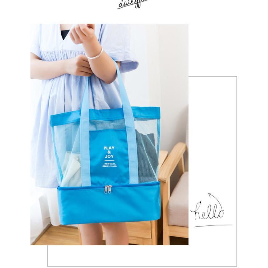 ビーチバッグ クリアバッグ レディース プール バッグ 海水浴 大容量 水泳 乾湿分離 防水 ビーチグッズ メッシュ スイミングバック 収納バッグ 爆買 |  | 14