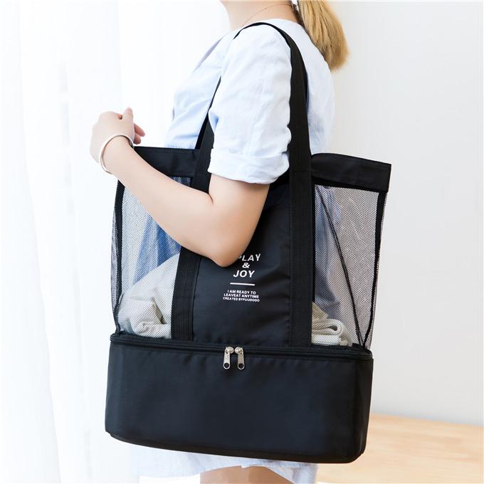 ビーチバッグ クリアバッグ レディース プール バッグ 海水浴 大容量 水泳 乾湿分離 防水 ビーチグッズ メッシュ スイミングバック 収納バッグ 爆買 |  | 03