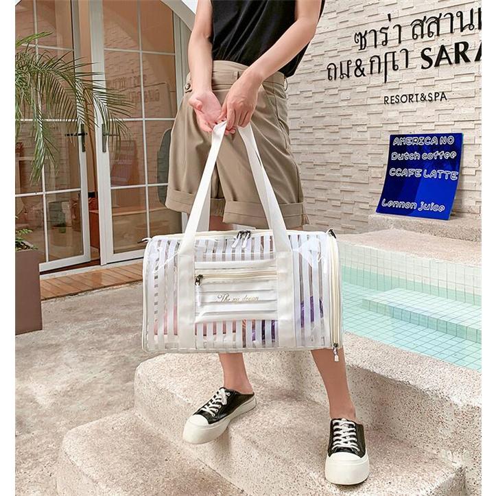 クリアバッグ ビーチバッグ レディース プール バッグ 海水浴 大容量 水泳 乾湿分離 防水 ビーチグッズ PVC スイミングバック 収納バッグ |  | 10