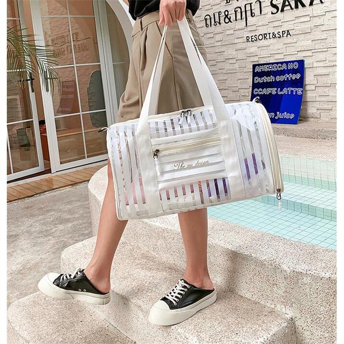 クリアバッグ ビーチバッグ レディース プール バッグ 海水浴 大容量 水泳 乾湿分離 防水 ビーチグッズ PVC スイミングバック 収納バッグ |  | 16