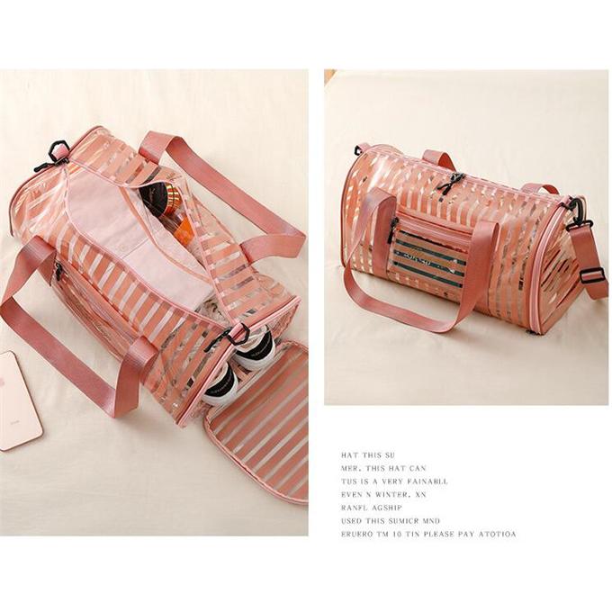 クリアバッグ ビーチバッグ レディース プール バッグ 海水浴 大容量 水泳 乾湿分離 防水 ビーチグッズ PVC スイミングバック 収納バッグ |  | 18