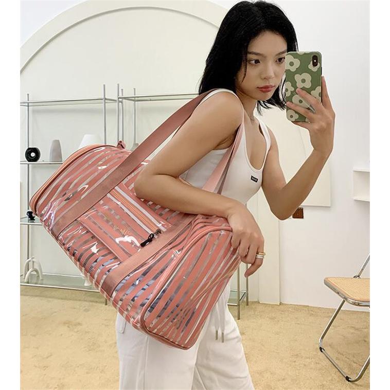 クリアバッグ ビーチバッグ レディース プール バッグ 海水浴 大容量 水泳 乾湿分離 防水 ビーチグッズ PVC スイミングバック 収納バッグ |  | 19