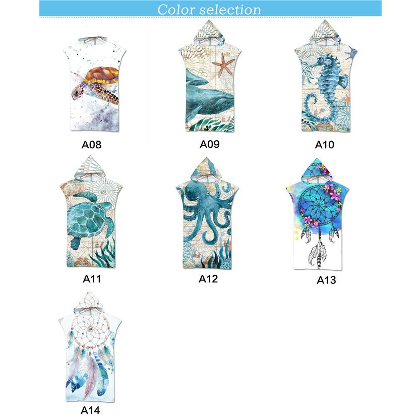 ビーチタオル タオル フード付き 大人マント タオル プールタオル 大人用 吸水性 動物柄 バスタオル お着替タオル お着替ポンチョ |  | 02