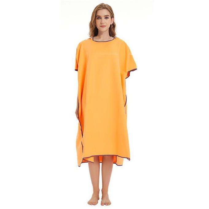 ビーチタオル タオル フード付き 大人マント 両側ボタン付き プールタオル 大人用 無地　吸水性 洗える お着替タオル お着替ポンチョ |  | 10