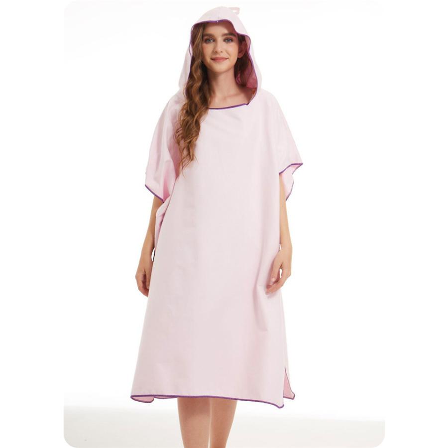 ビーチタオル タオル フード付き 大人マント 両側ボタン付き プールタオル 大人用 無地　吸水性 洗える お着替タオル お着替ポンチョ |  | 11