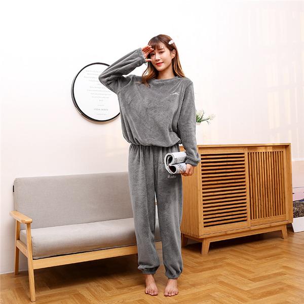 パジャマ レディース 上下セット 2点セット 暖かい ルームウエア 女性