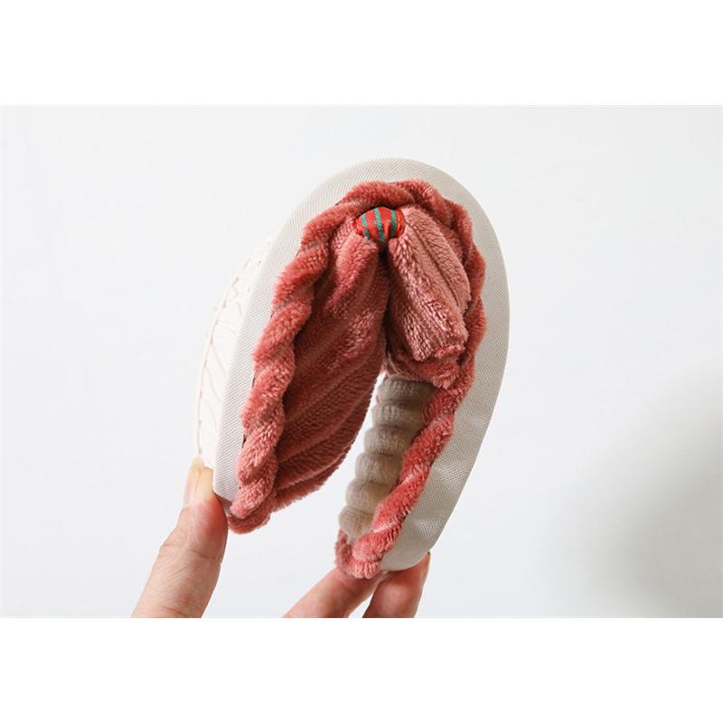 スリッパ ボアスリッパ ルームシューズ レディース 暖かい 冬用 室内履き 来客用　ペア ムートン 洗える 冷え対策 シンプル リボン 低反発 |  | 14