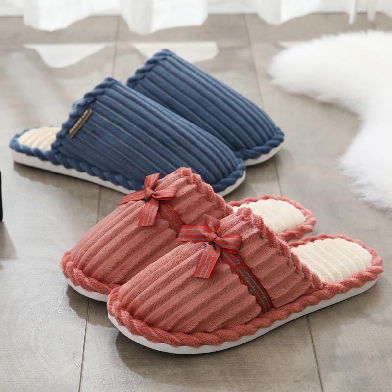 スリッパ ボアスリッパ ルームシューズ レディース 暖かい 冬用 室内履き 来客用　ペア ムートン 洗える 冷え対策 シンプル リボン 低反発 |  | 19
