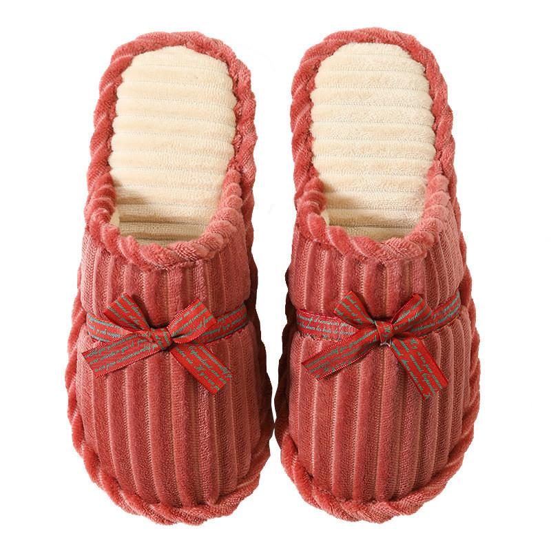 スリッパ ボアスリッパ ルームシューズ レディース 暖かい 冬用 室内履き 来客用　ペア ムートン 洗える 冷え対策 シンプル リボン 低反発 |  | 22