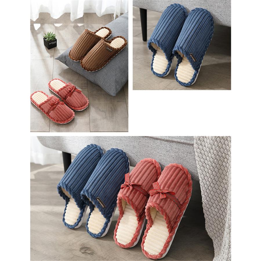 スリッパ ボアスリッパ ルームシューズ レディース 暖かい 冬用 室内履き 来客用　ペア ムートン 洗える 冷え対策 シンプル リボン 低反発 |  | 10