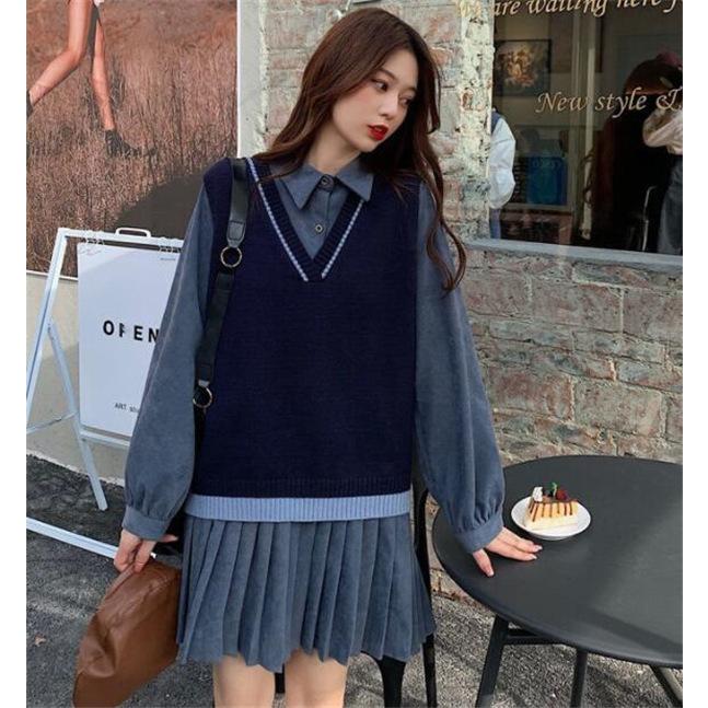 スクールベスト 女子 制服ベスト 学生服 スクール Vネック 重ね着 体型カバー シンプル 通学 春 秋 高校生 中学生 ニット 可愛い 無地 70jan22vzfbx02 Winter Fall 通販 Yahoo ショッピング