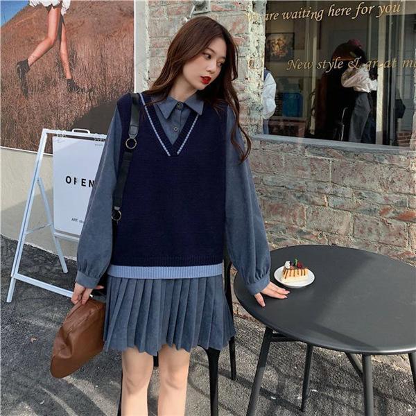 スクールベスト 女子 制服ベスト 学生服 スクール Vネック 重ね着 体型カバー シンプル 通学 春 秋 高校生 中学生 ニット 可愛い 無地 70jan22vzfbx02 Winter Fall 通販 Yahoo ショッピング