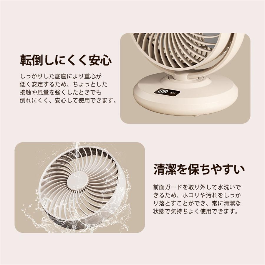 扇風機 卓上扇風機 壁掛け扇風機 自動首振り 5段階風量調節 風量段階