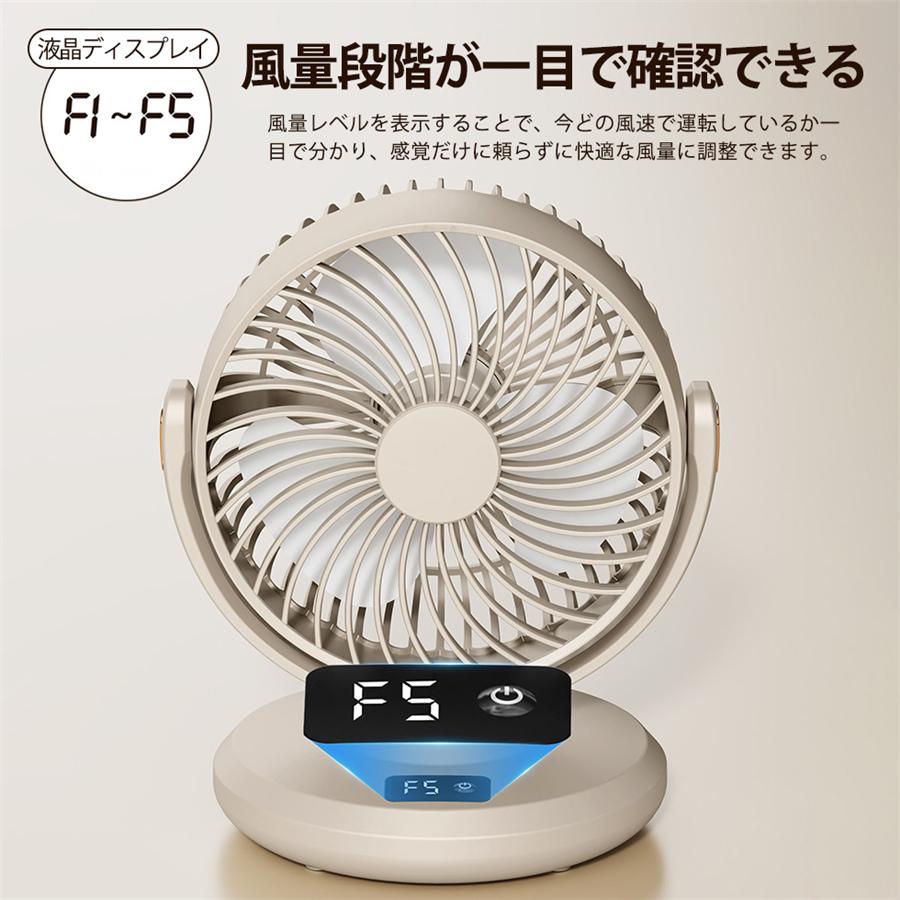 扇風機 卓上扇風機 壁掛け扇風機 自動首振り 5段階風量調節 風量段階