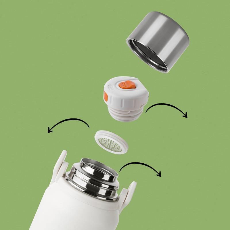 水筒 大容量 レディース メンズ 1リットル 1500ml 1000ml 800ml 無地 手提げ 保温 保冷 魔法瓶 ショルダーベルト付き ボトル |  | 12