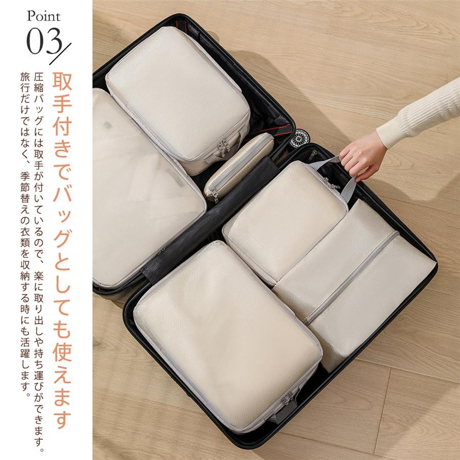 よ**　おまとめ出品　ポーチ類　4点セット トラベルポーチ 圧縮バッグ 4点セット 衣類 収納 ファスナー 大容量