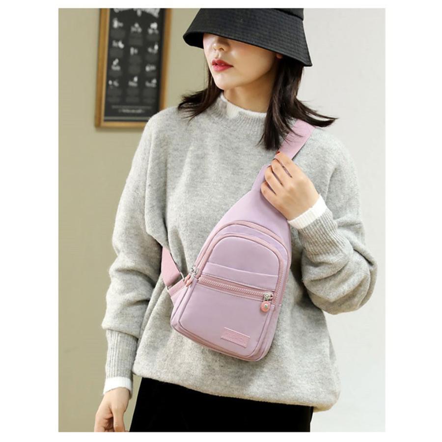 ボディバッグ レディース 可愛い 斜め掛け 花柄 大容量 カラフル 無地 カジュアル ポシェット 肩掛け プレゼント おしゃれ 小物入れ 撥水加工 |  | 14