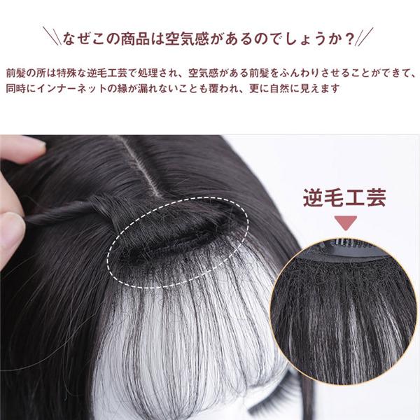 ウィッグ レディース ショート 自然 ヘアピース 薄毛 白髪隠し かつら 頭頂部 ストレート おしゃれ 美髪 普段使い 女性用 25cm 35cm |  | 05