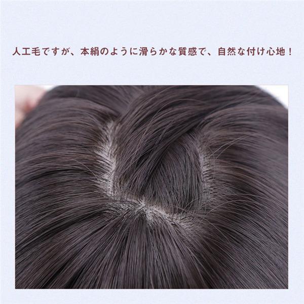 ウィッグ レディース ショート 自然 ヘアピース 薄毛 白髪隠し かつら 頭頂部 ストレート おしゃれ 美髪 普段使い 女性用 25cm 35cm |  | 06