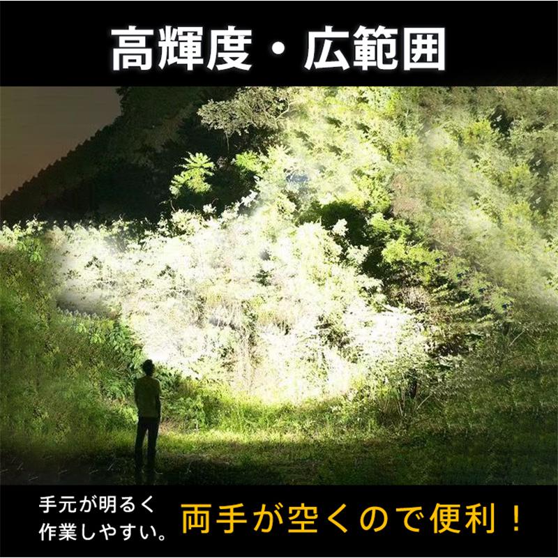 ヘッドライト 充電式 LED センサー 高輝度 ヘッドランプ 防水 軽量 ランニング キャンプ 釣り 防災 アウトドア 広角照明 防塵 現場 明るい 爆買 |  | 10