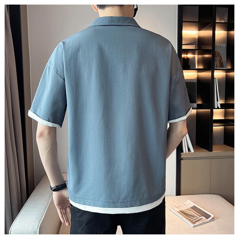 ポロシャツ メンズ 半袖 接触冷感 重ね着 Vネック ゴルフウエア スポーツ 運動着 吸汗速乾 暑さ対策 薄手 無地 夏 父の日 ゆったり 40代 |  | 15