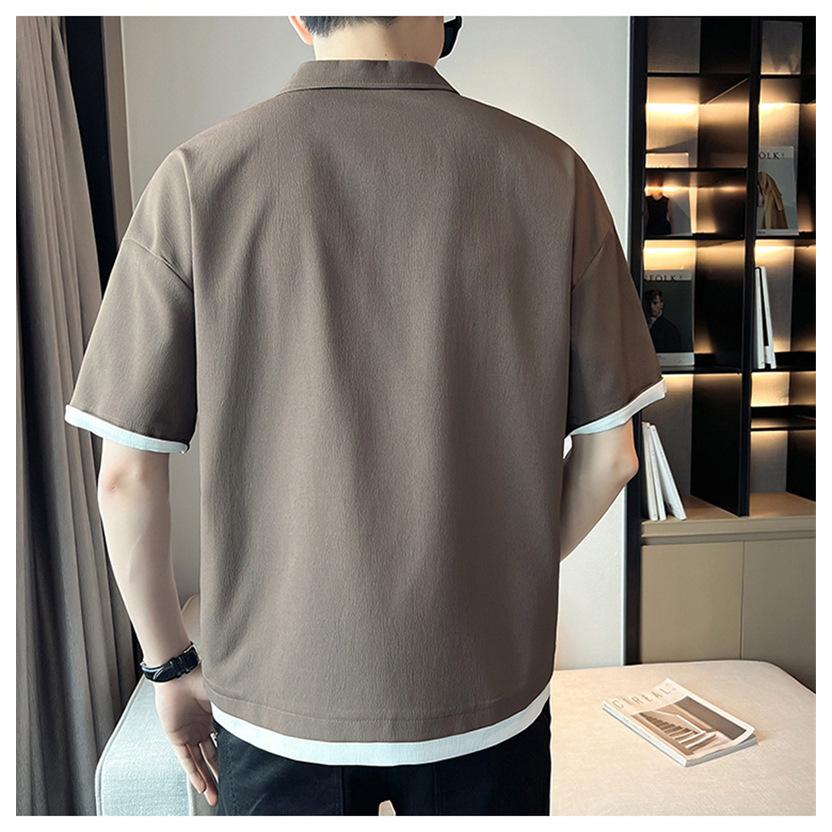 ポロシャツ メンズ 半袖 接触冷感 重ね着 Vネック ゴルフウエア スポーツ 運動着 吸汗速乾 暑さ対策 薄手 無地 夏 父の日 ゆったり 40代 |  | 11