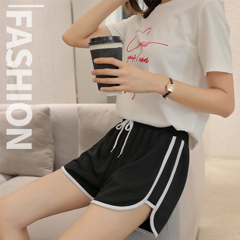 ショートパンツ レディース ハーフパンツ ウエストゴム ポケット 短パン ゆったり 無地 カジュアル ワイド キレイめ 海 母の日 |  | 07