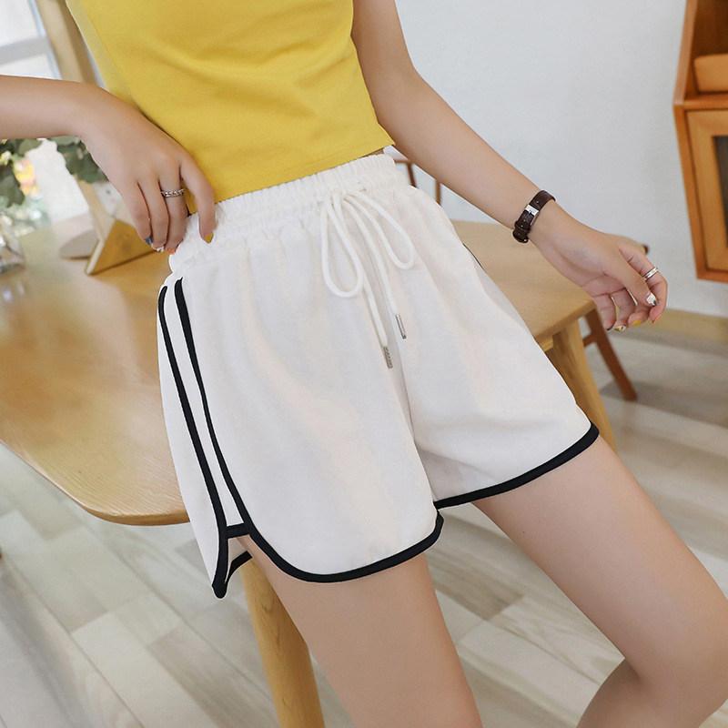 ショートパンツ レディース ハーフパンツ ウエストゴム ポケット 短パン ゆったり 無地 カジュアル ワイド キレイめ 海 母の日 |  | 10