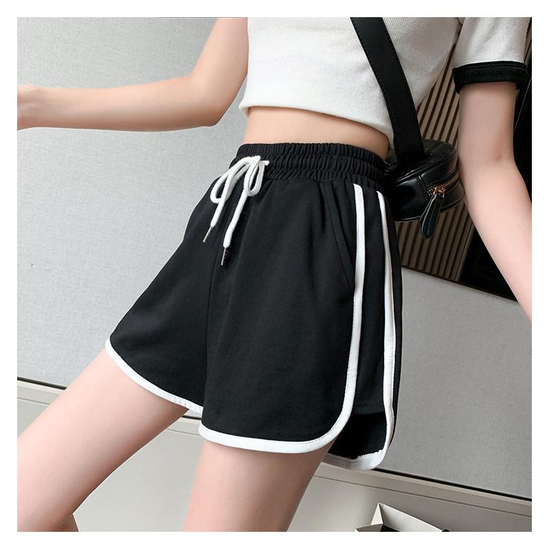 ショートパンツ レディース ハーフパンツ ウエストゴム ポケット 短パン ゆったり 無地 カジュアル ワイド キレイめ 海 母の日 |  | 12