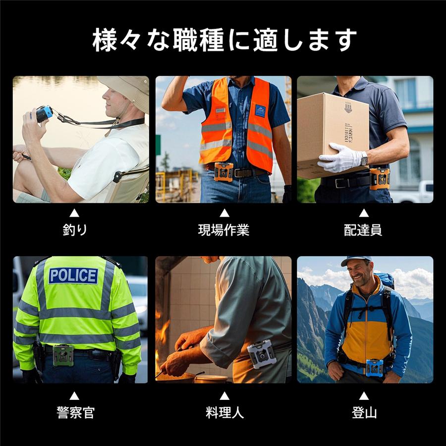 扇風機 腰掛け扇風機 卓上 100段階風量調節 首掛け LEDライト 小型 8000mAh 携帯便利 大風量 静音 USB充電 Max30時間連続使用 爆買 |  | 15