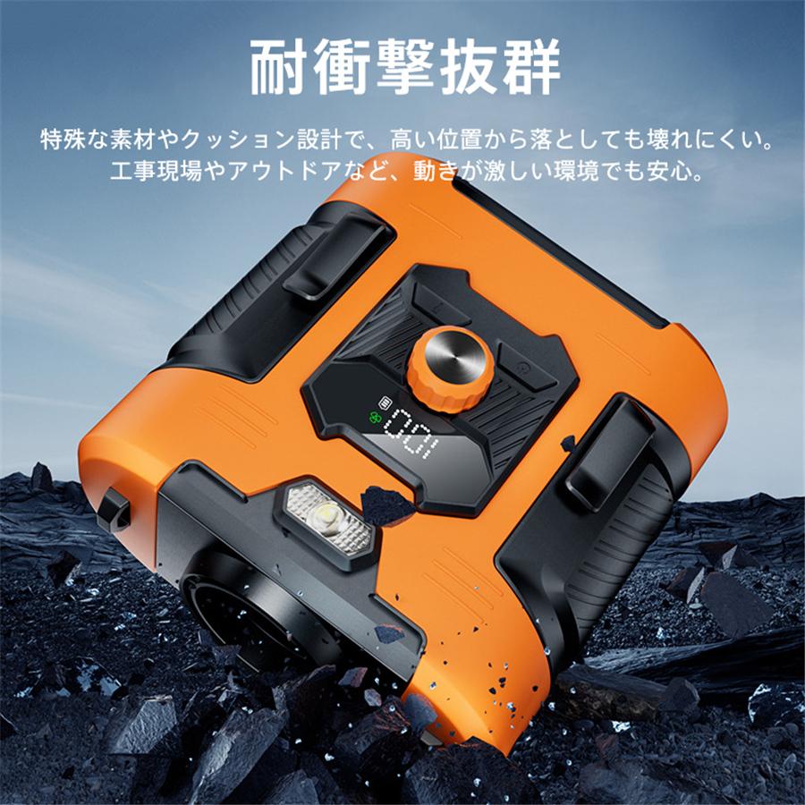 扇風機 腰掛け扇風機 卓上 100段階風量調節 首掛け LEDライト 小型 8000mAh 携帯便利 大風量 静音 USB充電 Max30時間連続使用 爆買 |  | 10