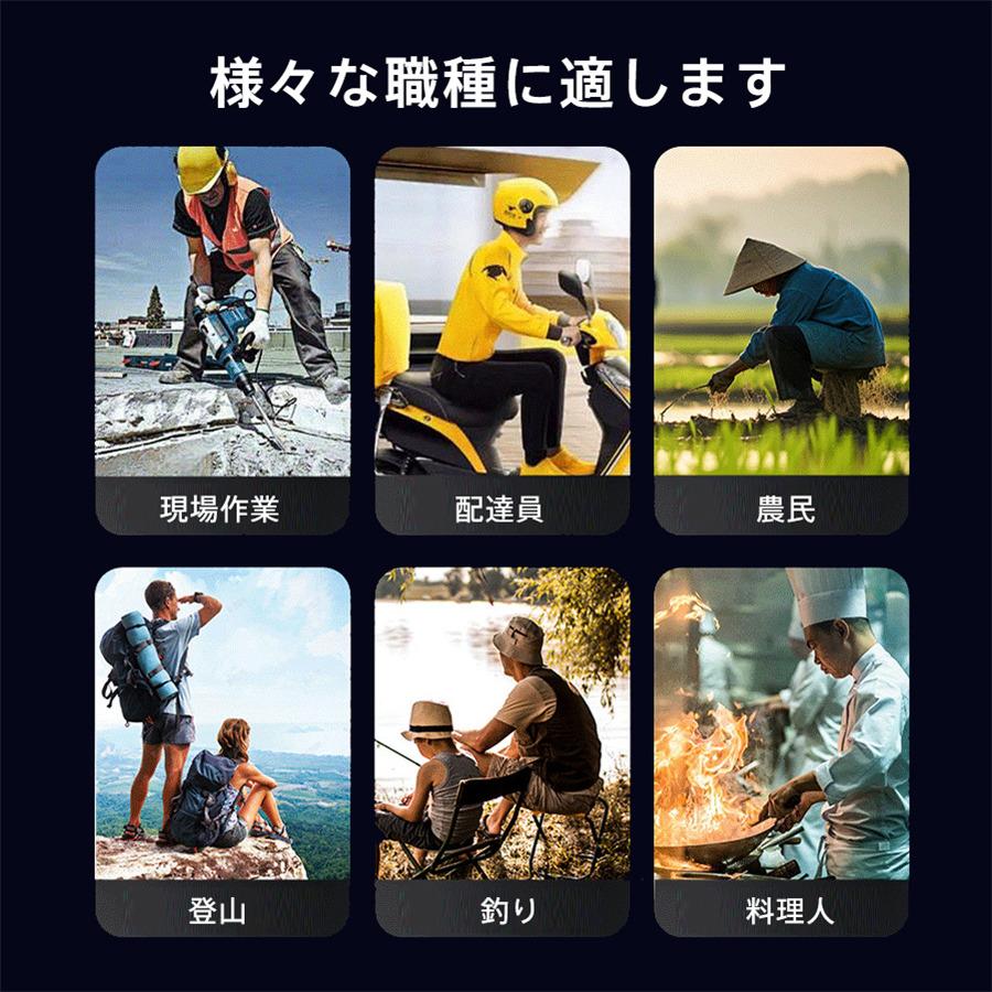 扇風機 腰掛け扇風機 卓上 10000mAh 5段階風量調節 首掛け Max45時間連続使用 携帯便利 大風量 静音 USB充電 ハンディファン 爆買 【期間限定＆2点10％OFF】 |  | 12