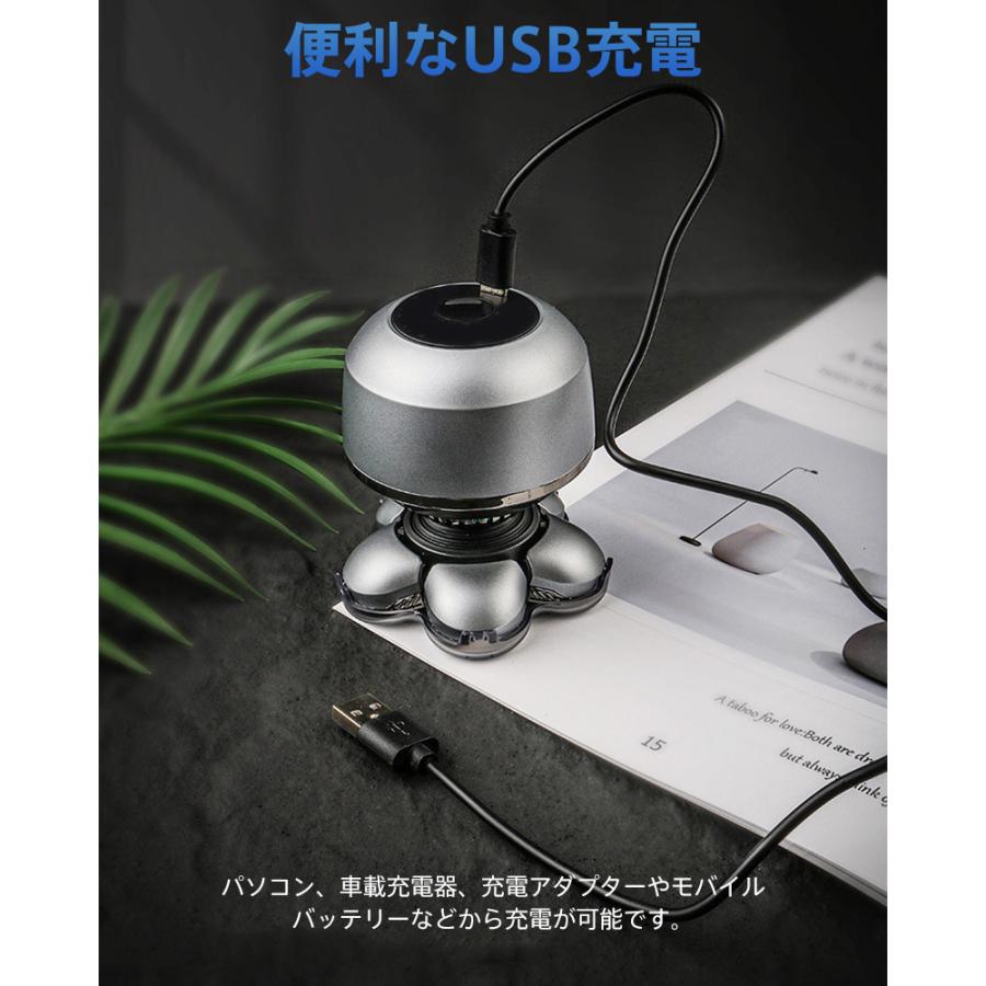 スキンヘッド メンズ 電動シェーバー 電動バリカン 6Dスキンヘッド 乾湿両用 トリマー 5in1 髭剃り 髪剃り 防水 鼻毛カッター 洗顔ブラシ 爆買 |  | 07