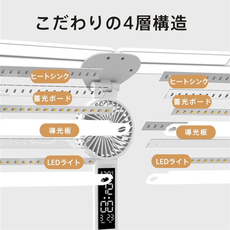 デスクライト LED 子供 卓上ライト 扇風機 電気スタンド 明るい 目に