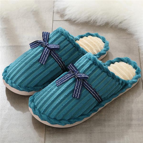 スリッパ メンズ レディース 男女兼用 ルームシューズ 柔らかい エスニック オフィス 来客用 室内 ぺたんこ 軽量 履きやすい ストライプ柄 蝶結び |  | 11